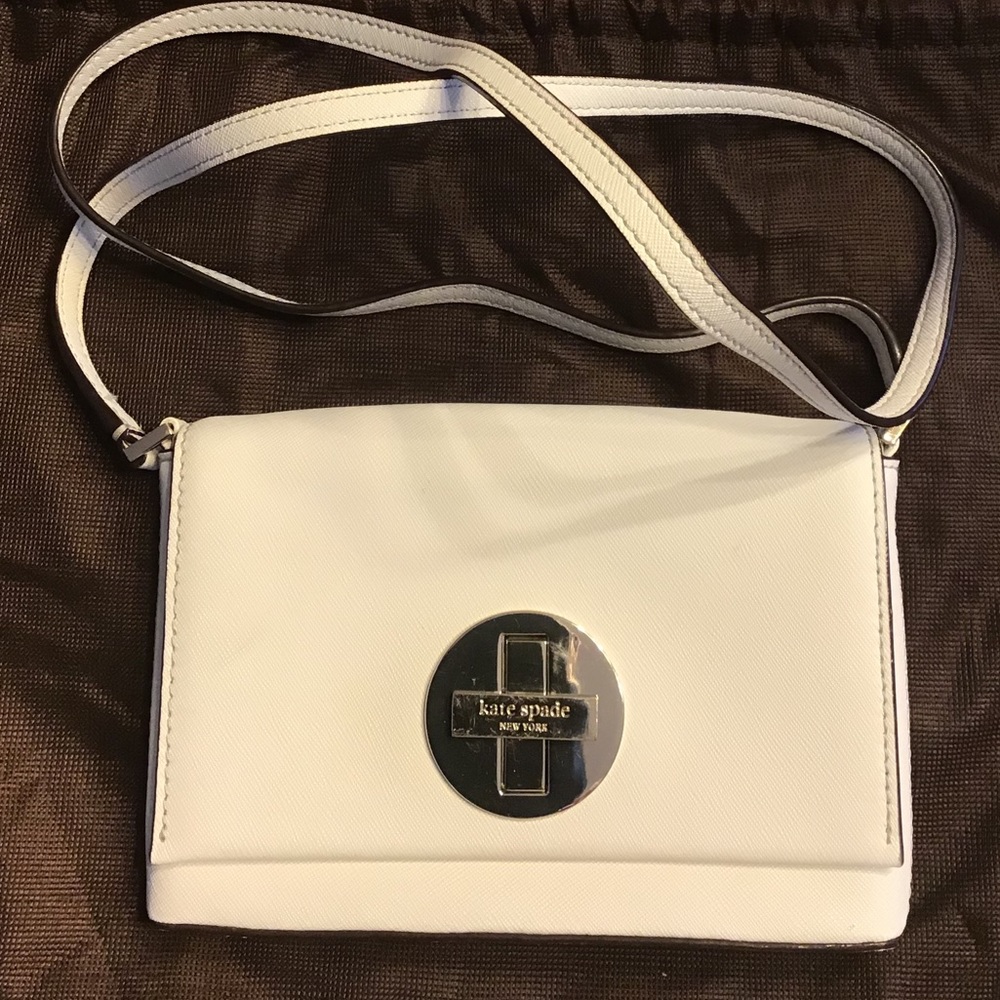 White Kate Spade Cross Body Bag